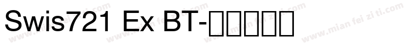 Swis721 Ex BT字体转换
